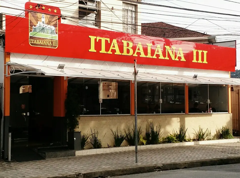 Fachada do Restaurante Itabaiana III na Vila Mathias, em Santos