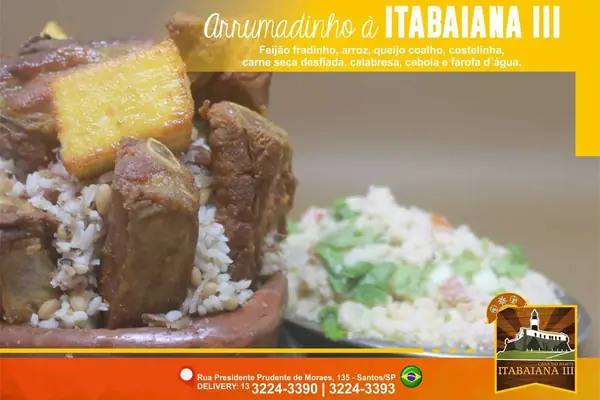 Arrumadinho à Itabaiana III – prato do Restaurante Itabaiana III em Santos