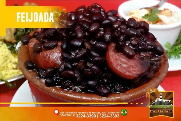 Feijoada – prato do Restaurante Itabaiana III em Santos